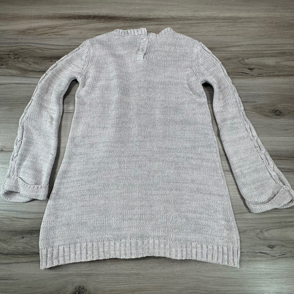 Calypso St Barth 100% Cashmere Gray Long Sleeve Open Front Cardigan‎ Sweater